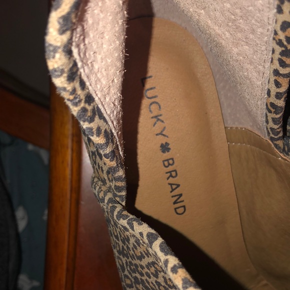 Prwnd Lucky Brand Baley 2 SKU 9281085 ankle booties size 9 leopard print - Picture 5 of 8